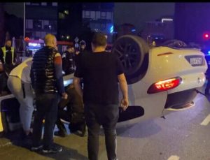 İstanbul Kadıköy’deki feci Kazada: Otomobil sürücüsü ise olay yerinden kaçtı.