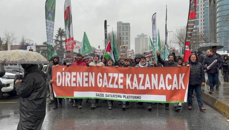 İstanbul’da Gazze İçin Direniş Eylemi