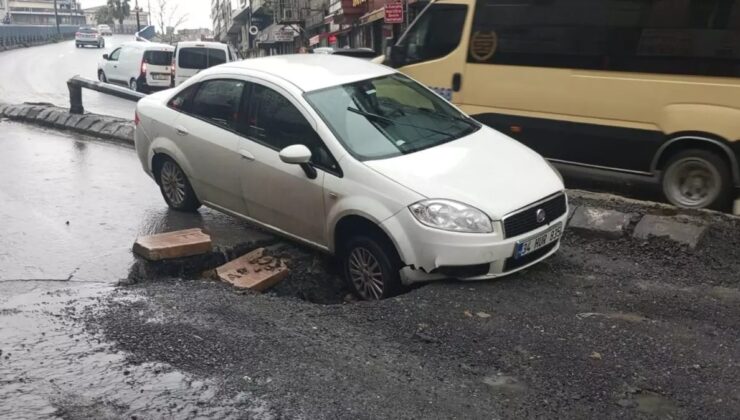 Atatürk Caddesi’nde Yolda Üçüncü Çökme Olayı!