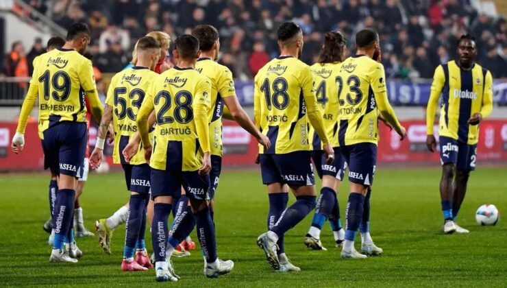 Fenerbahçe’nin Adana Demirspor Kadrosu Belli Oldu!