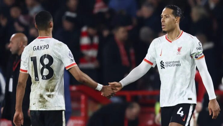 Liverpool, Nottingham ile 1-1 berabere kaldı!